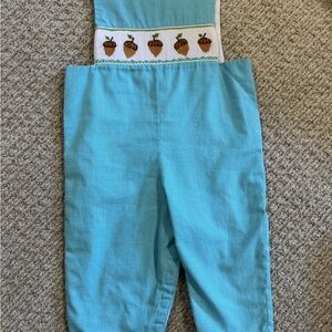 Smocked blue outfit 18M